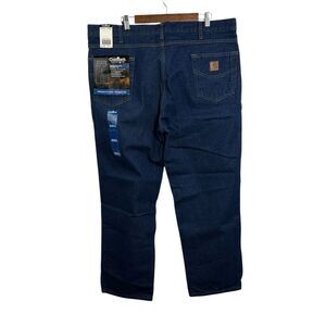 CARHARTT B230PRW Relaxed‎ Fit Straight Leg Men NWT Blue Work Jeans 42X30